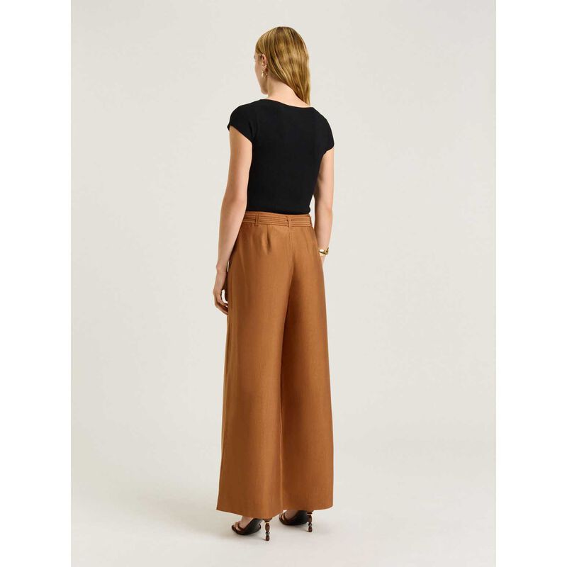 Veronika Maine Washer Lyocell Straight Leg Belted Straight Leg Pant image number 1